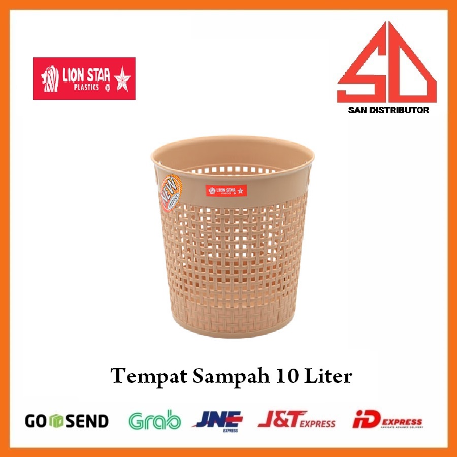 Tempat Sampah veli bin tong sampah Kotak Sampah Lion Star C-37 10 Liter keranjang sampah rajaut plastik tebal