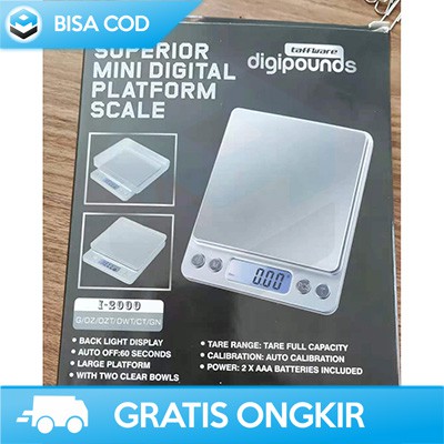 TIMBANGAN DAPUR DIGITAL MINI TAFFWARE DIGIPOUNDS I2000 SCALE 0.1 - 1KG