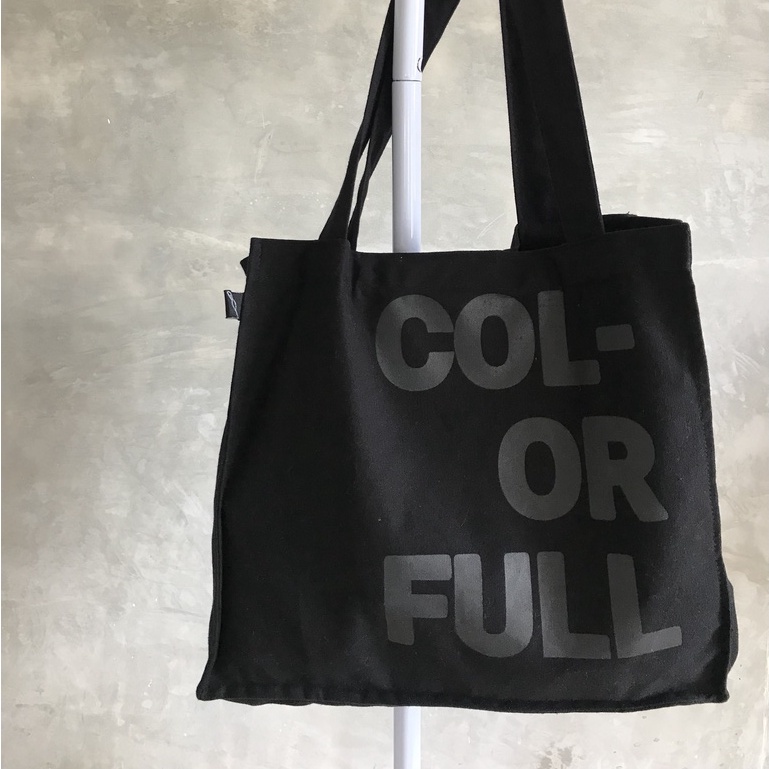 TOTE BAG AESTHETIC KANVAS COLORFULL