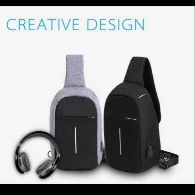 Tas selempang anti maling/jambret dan anti air Sling bag pria