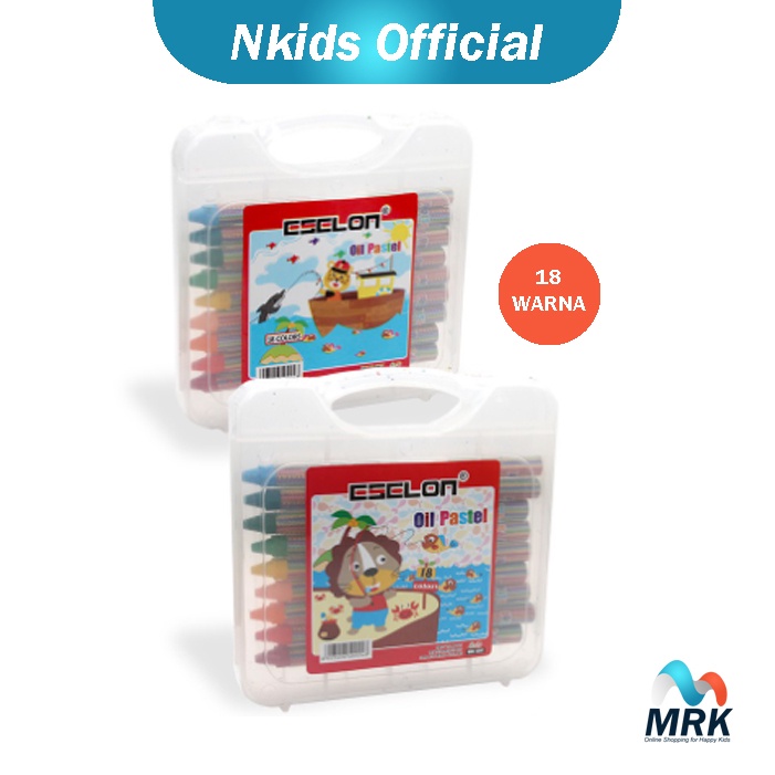 

Crayon Anak Sekolah Oil Pastel 18 Warna Handle Box Murah