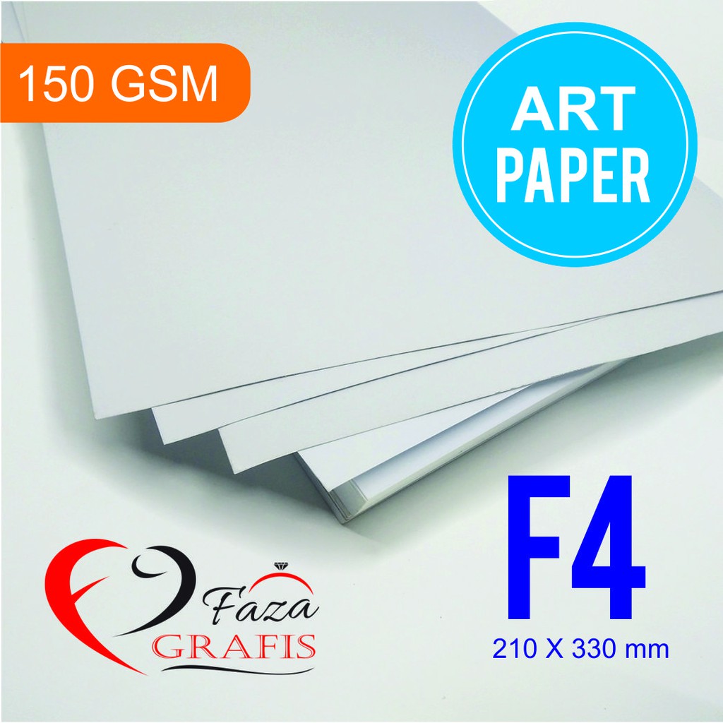 

isi 10 lembar Artpaper 150 Gsm F4