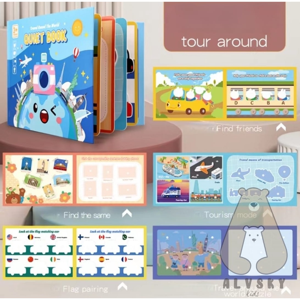 QUIET BOOK/BUSY BOOK/BUKU AKTIVITAS VELCRO ANAK/KIDS ACTIVITY BOOK