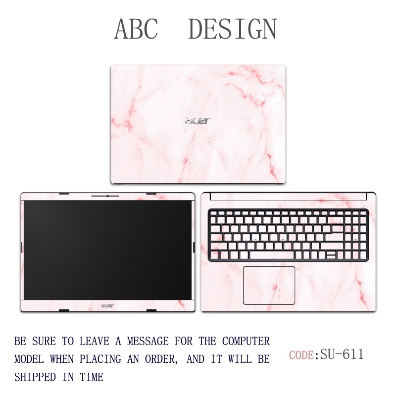 Stiker skin Motif custom Untuk laptop 11 / 12 / 13 / 14 / 15.6 / 16 / 17 inch