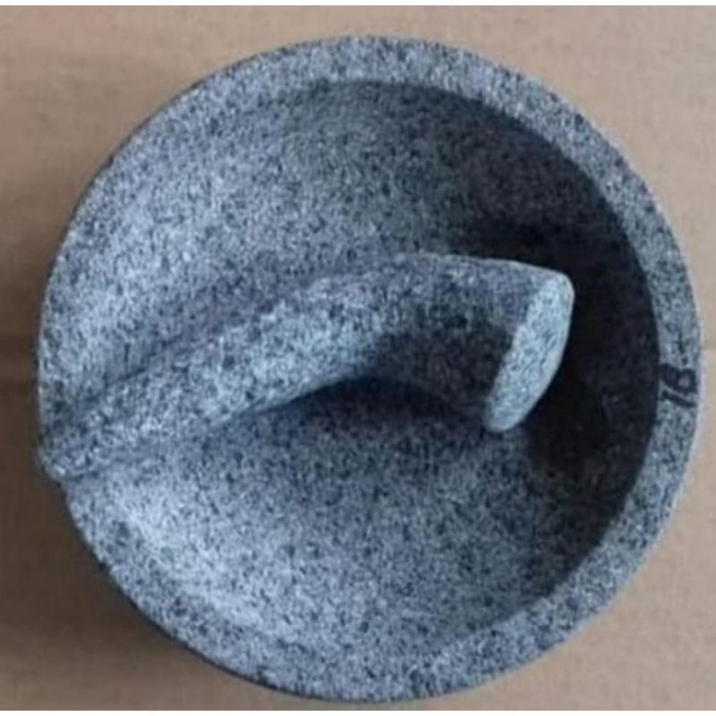 Cobek + Ulekan Cobek Batu Cobek Batu Asli Coet Gunung Batu Asli 1 set