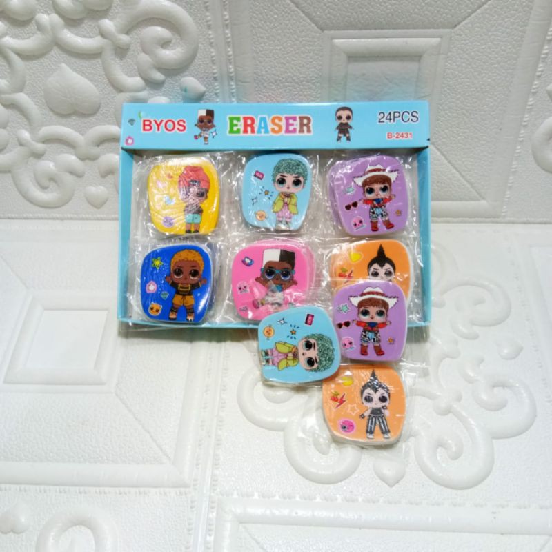 

Penghapus pensil karakter LOL isi 24 pcs
