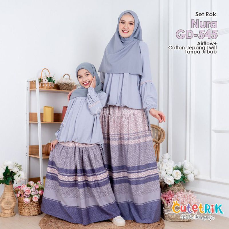 Setelan rok anak cutetrik /SETELAN CELANA ANAK CUTETRIK Shesa gd 540 /SETELAN ROK NURA GD 545
