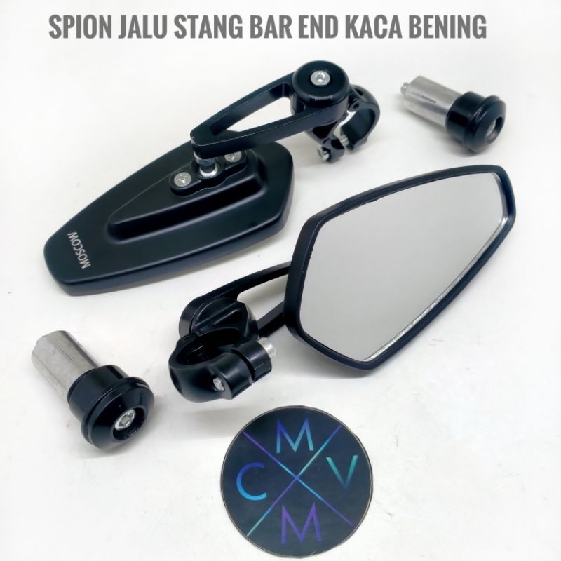 [READY STOCK] SPION JALU STANG BAR END BULAT OVAL DATAR KOMPLIT MODEL BAR nmax aerox lexi scoopy beat street vario gear pcx genio sonic adv mio m3 soul gt fino satria fu supra revo vega jupiter z mx