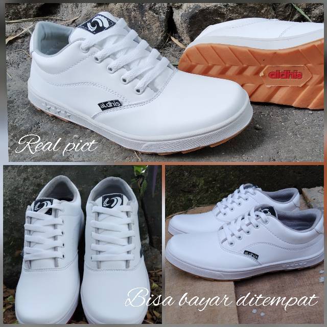 Sepatu Putih Pria Original Aldhis S20 Sneakers Cowok Keren Buat Gaya Kets Casual Terbaru 2023