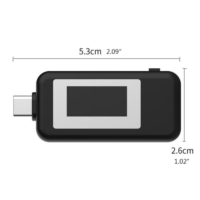 Btsg USB Tester Type-C LCD Digital Tester Tegangan Dan Arus Untuk Komputer Desktop