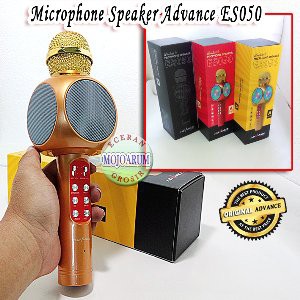 Jual Mic Speaker Advance ES050 Bluetooth Karaoke Microphone USB Memory Murah