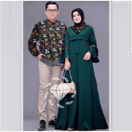 Gamis Couple Keluarga Terbaru 2021 Remaja Model Gamis Terbaru Pesta Kondangan Bahan Kombi Batik Prad