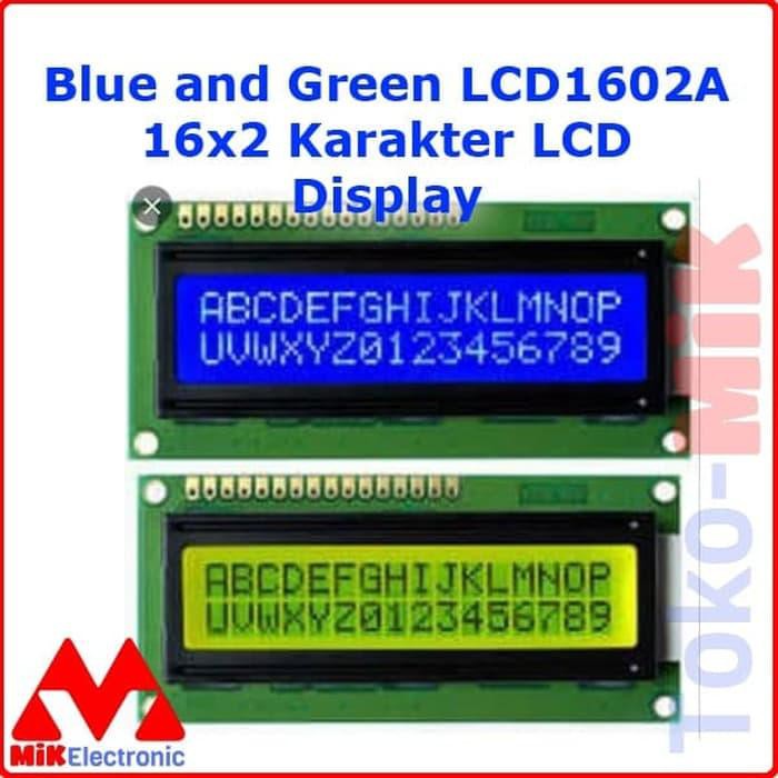 HARGA TURUN  LCD Display 1602 LCD1602 2x16 16x2 16*2 16 x 2 16 * 2 LCD1602A - Hijau TOKO MIK BEST