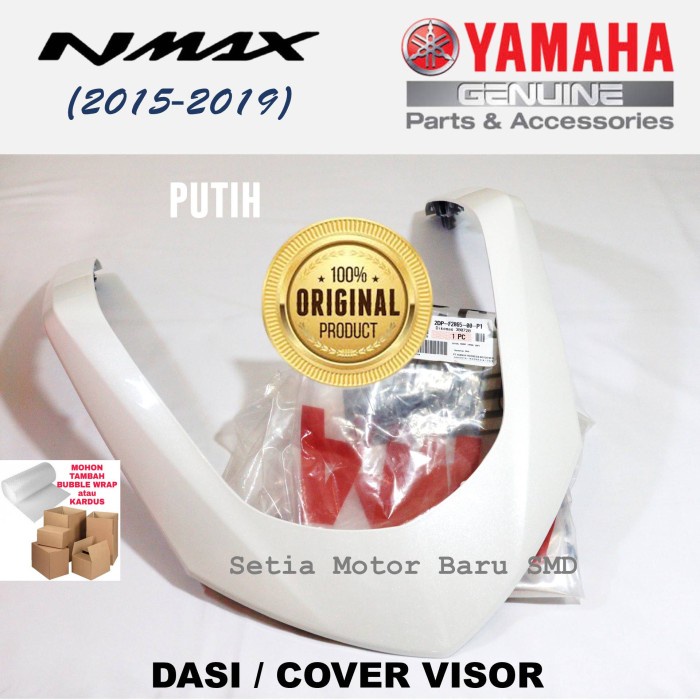 Dasi Alis Cover Front Visor Motor Yamaha Nmax Old N Max Lama 2DP Vva Putih Asli Parts Original