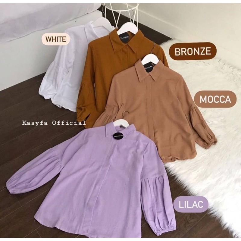 MAUDI TOP // GONNA BASIC TOP BLOUSE BALON FULL KANCING