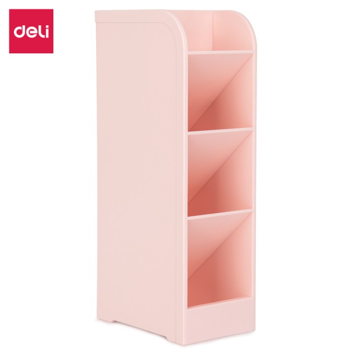 

ORGANIZER-DOCUMENT- DELI PEN HOLDER RAK TEMPAT ALAT TULIS TRANSPARAN 5 SLOT/KOTAK 8932 - MERAH