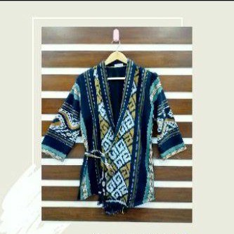 Baju Tenun Etnik Pria + Furing Adem