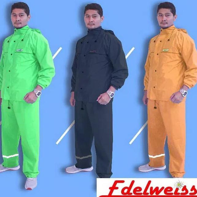 Jas Hujan Edelweiss Size M L Xl Bukan Asv Axio Pvc Mirip Sun Flower