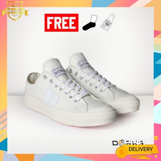 0 Dorks - Classic Low Off White | Sepatu Original | Sepatu Pria | Sepatu Sekolah | Sepatu Murah