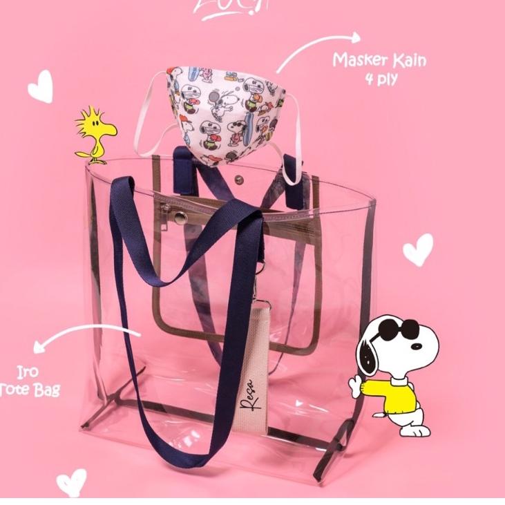 [YH1283] PVC TOTE BAG IRO ( FREE CUSTOM NAMA) TAS JELLY/ TAS WANITA/ HAND BAG / TOTE BAG VA6H