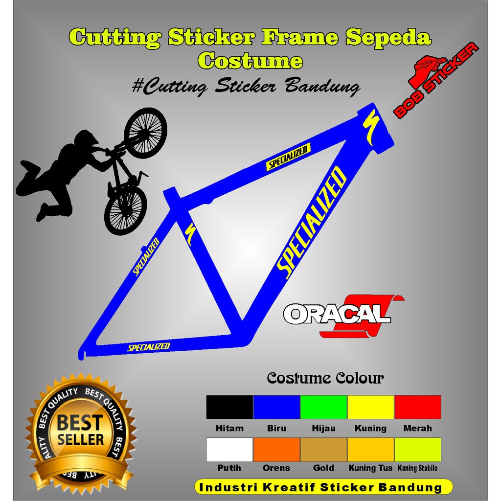 Cutting Sticker Frame Sepeda SPECIALIZED