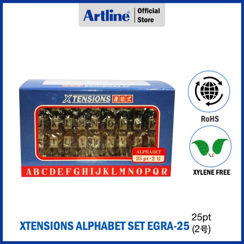 

ARTLINE Xstamper Xtensions Alphabet Stamp / Alfabet Stempel 25 pt EGRA-25M