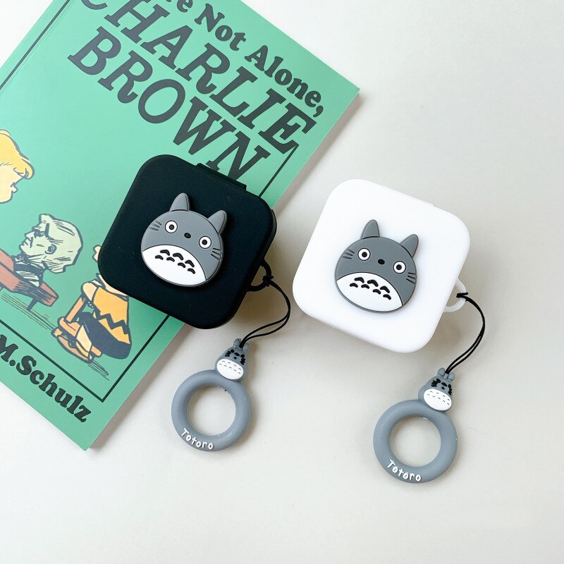 Soft Case Silikon Motif Kartun Totoro Untuk Earphone Bluetooth Xiaomi Air2 Se