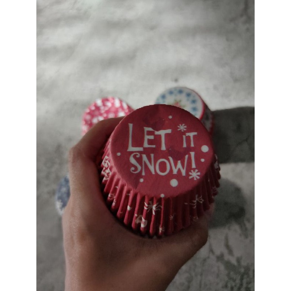 cupcake case natal isi 125 pcs