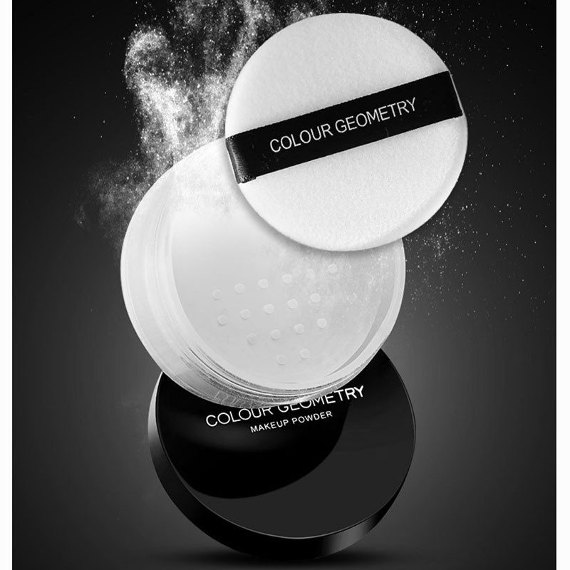 (COD) 3 Colours Bedak Tabur Make up Powder colour geometry pengontrol minyak wajah anti air