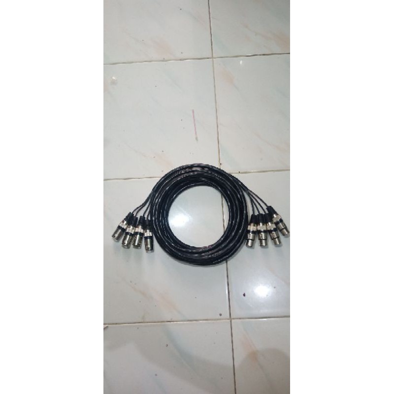 kabel snake BMA isi 4 panjang 1 meter jack canon male to female