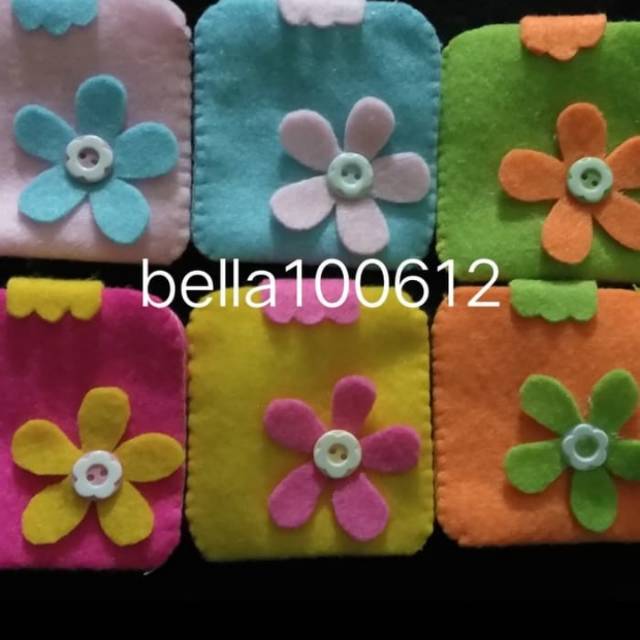 

Souvenir dompet uang angpao bunga 12 pcs