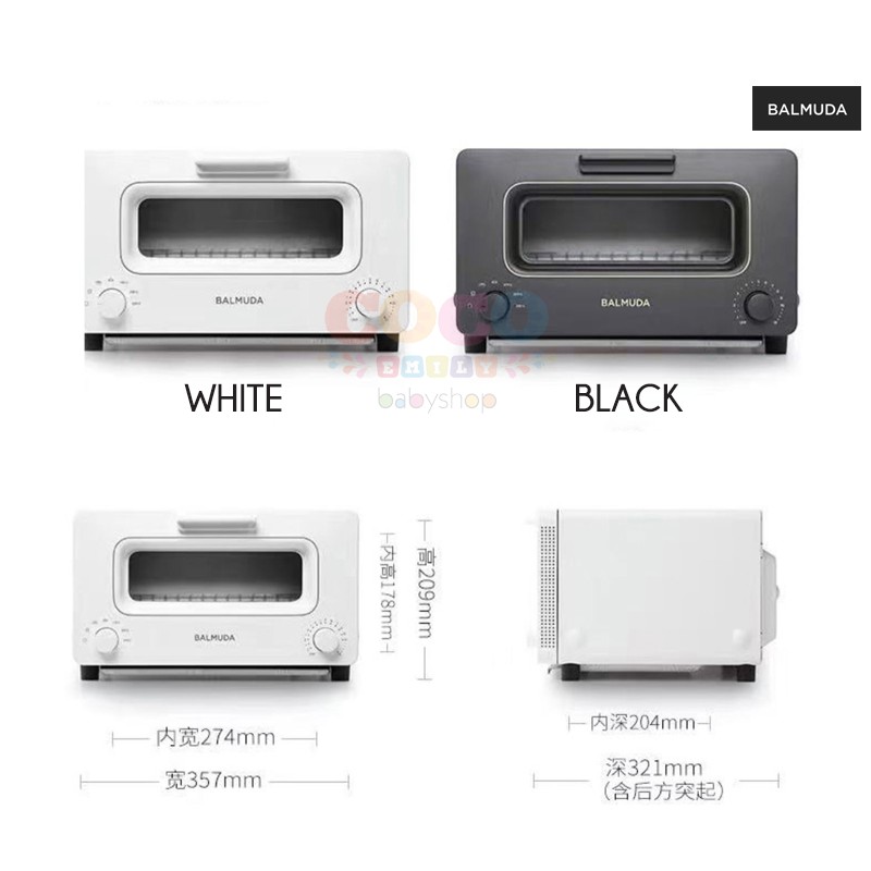 BALMUDA KH01 The Toaster Steam Oven Toaster 5 Cooking Modes Ready Stock