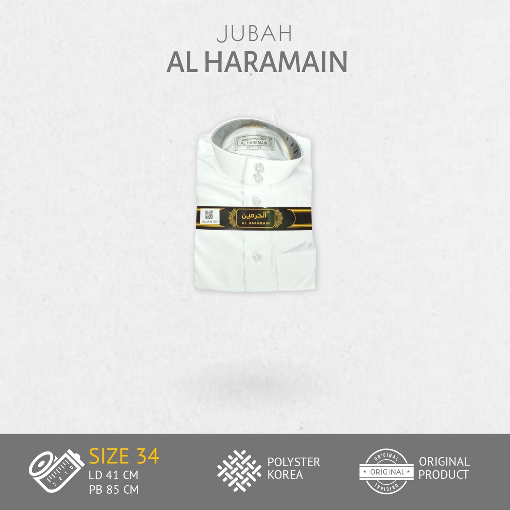 JUBAH AL HARAMAIN ANAK SIZE 34