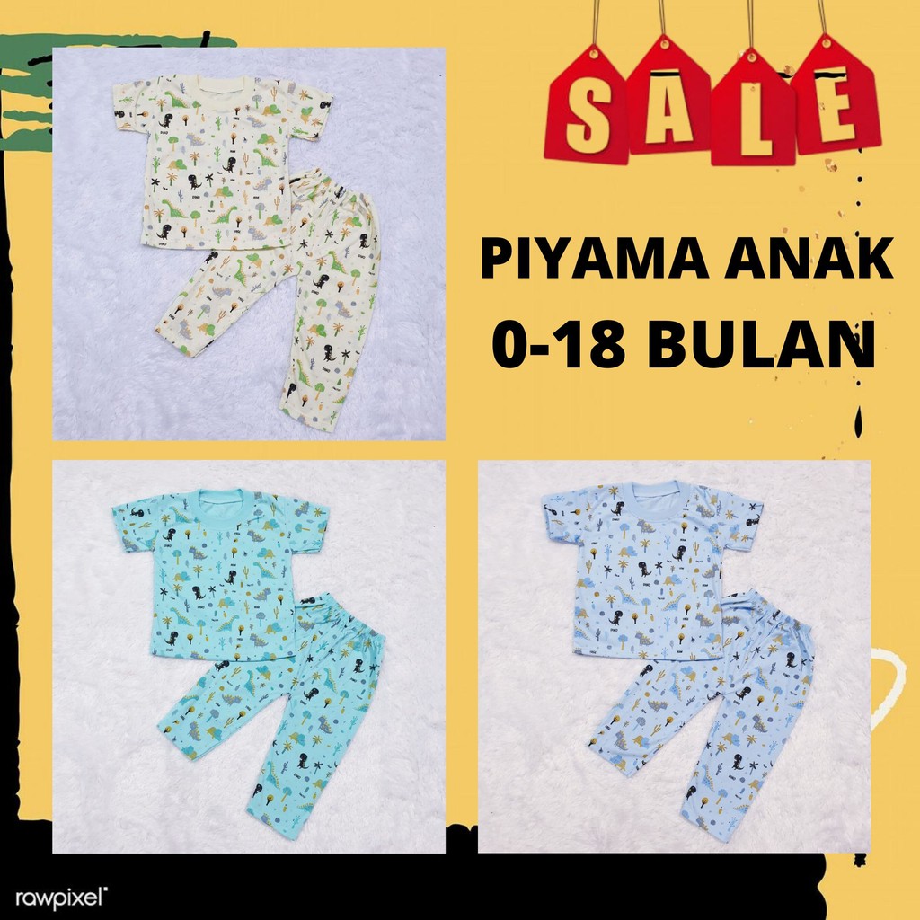 piyama anak 0 - 12 bulan / pakaian anak / setelan anak / set pakaian baby