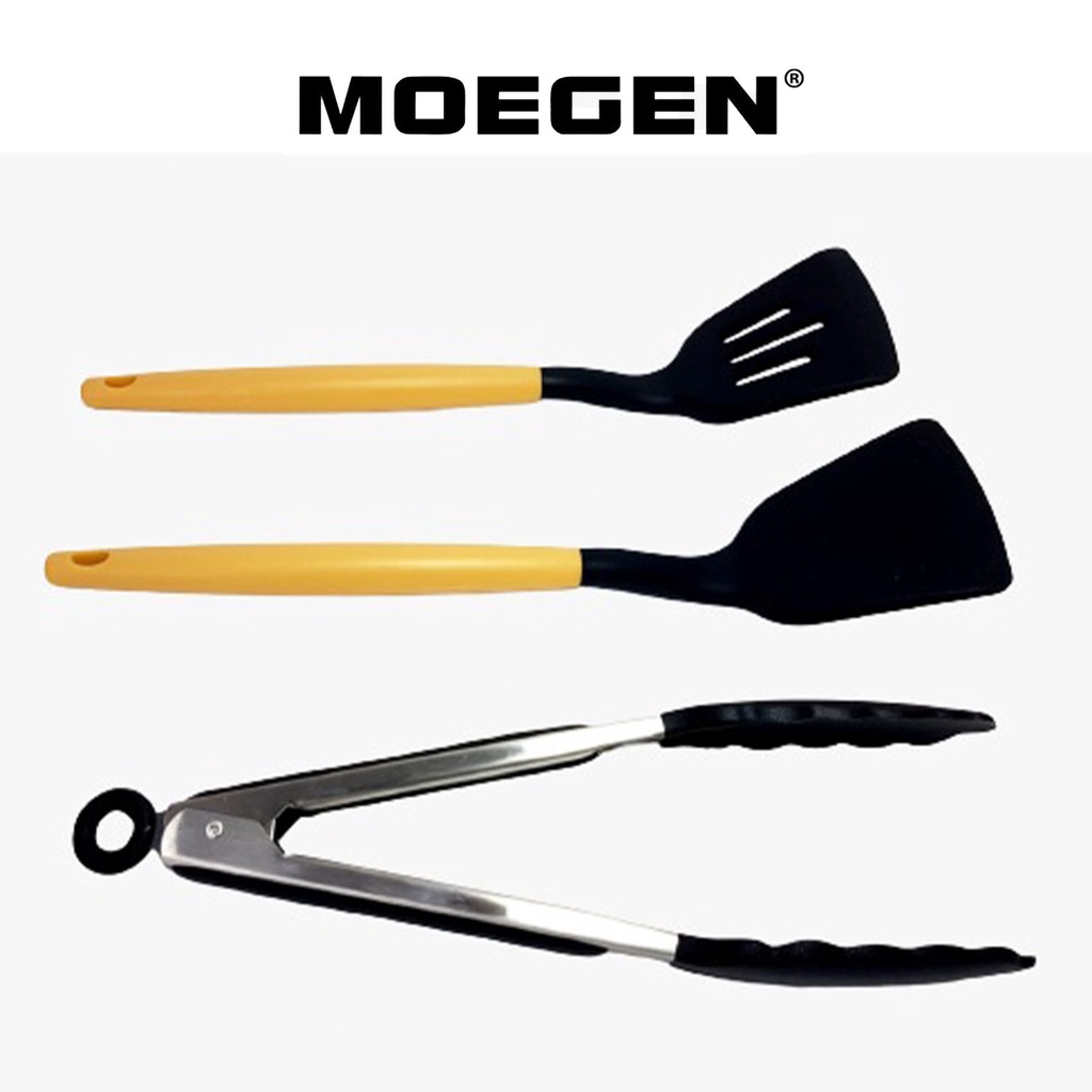 MOEGEN spatula silicone tahan panas /sodet silicone /sutil silicon/  jepitan gorengan / capitan silicon / capitan kue