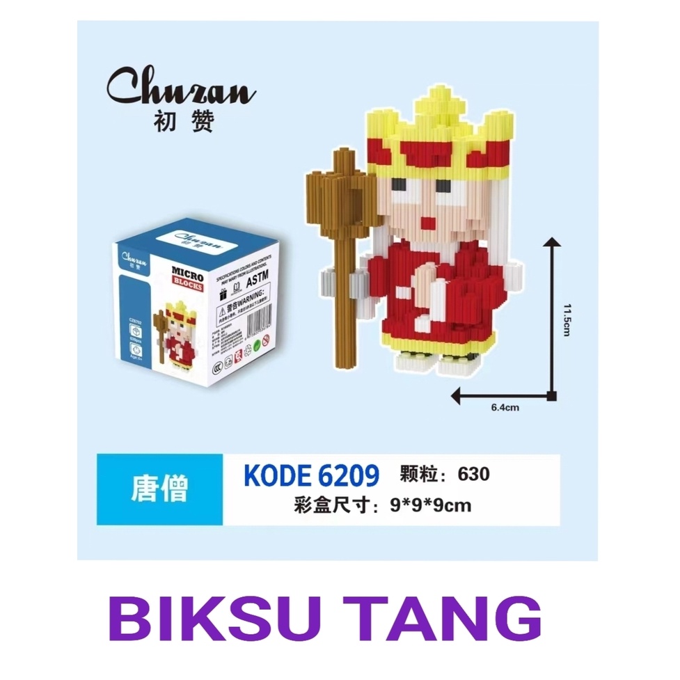 Nano Block Sun Go Kong Kera Sakti Monkey King Bricks/Blocks/Balok The Monkey King DIY Edukasi Anak