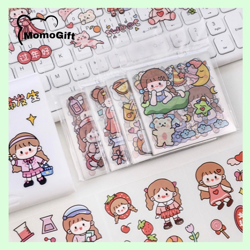 

25 Lembar Sticker Pack Aesthetic Karakter Komi