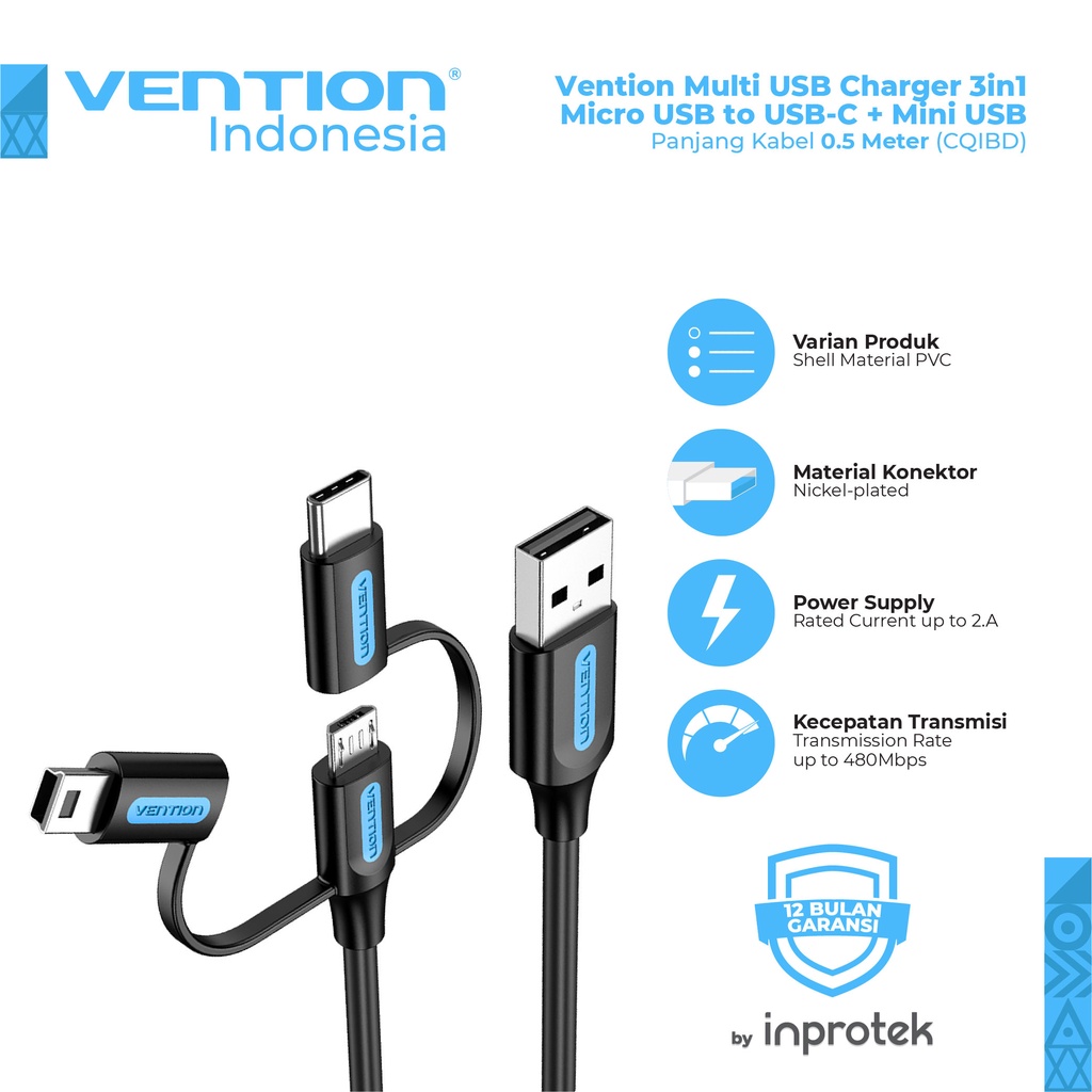 Jual Vention Kabel Charger In Usb Type C Lightning For Android Iphone Indonesia Shopee Indonesia