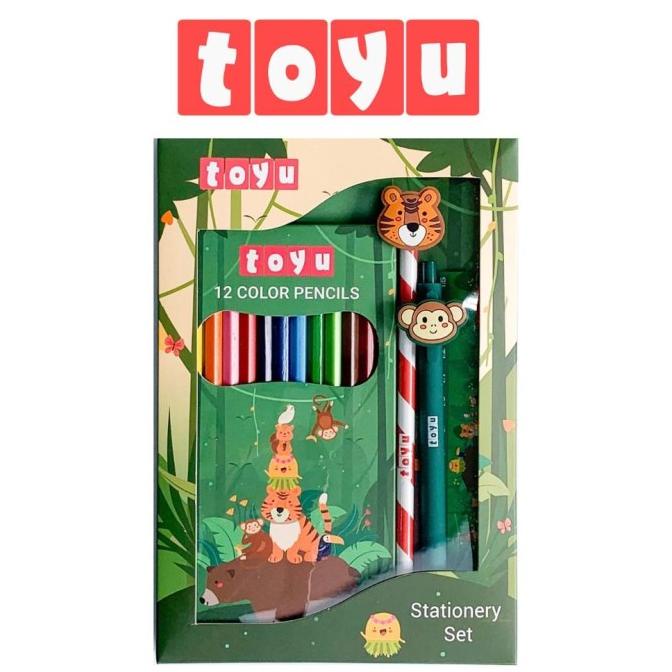 

Toyu Bundling Set Alat Tulis Anak Sekolah Karakter Lucu Jungle Hijau