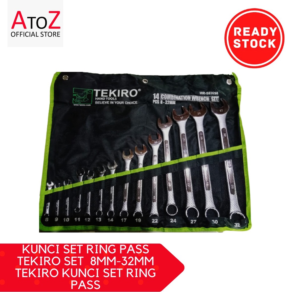 KUNCI SET RING PASS TEKIRO SET  8MM-32MM TEKIRO KUNCI SET RING PASS