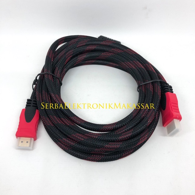 Kabel HDMI to HDMI Kepang Merah 3Meter