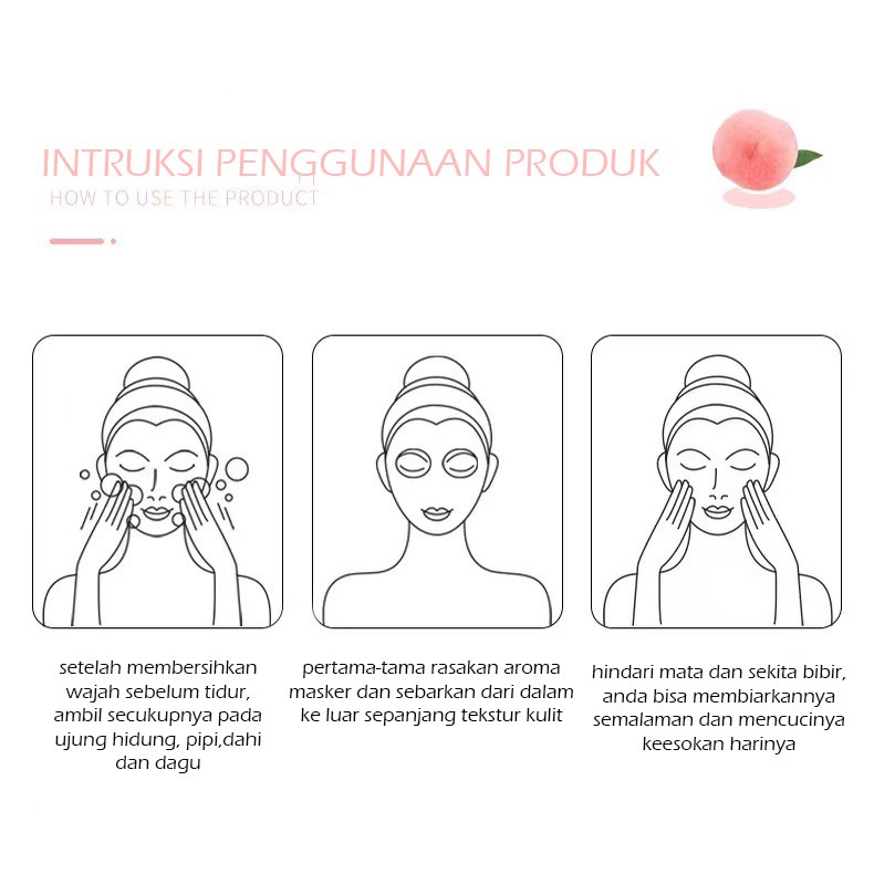 PEACH NIACINAMIDE SKIN SMOOTH MASK LIFTHENG 2 ml