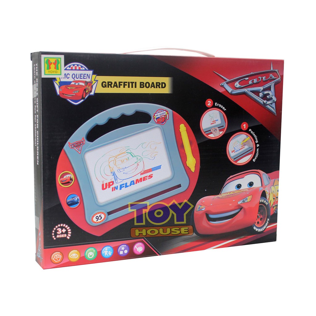 

PROMO Mainan Edukasi Cars Graffiti Board Papan Tulis 796-10B