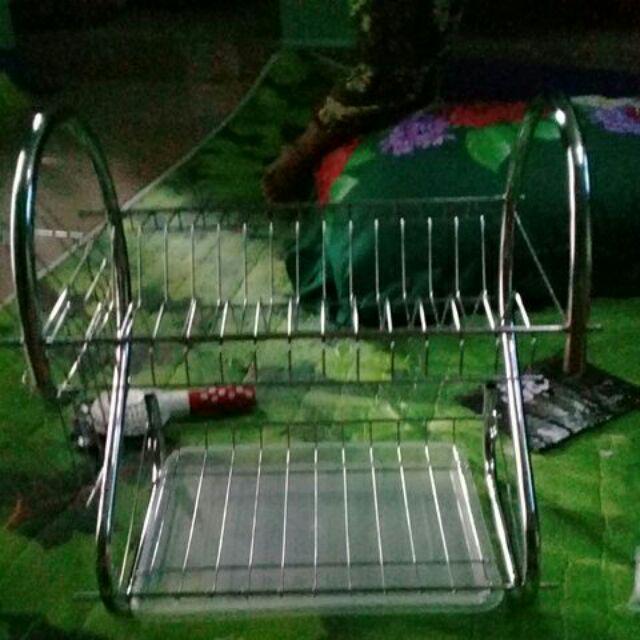 Rak Piring Stainless 2 Susun