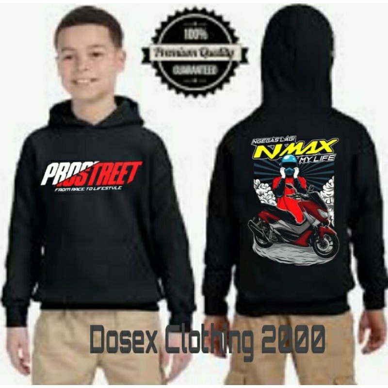 Hoodie Prostreet Nmax Anak Laki laki Usia 3_10 Tahun
