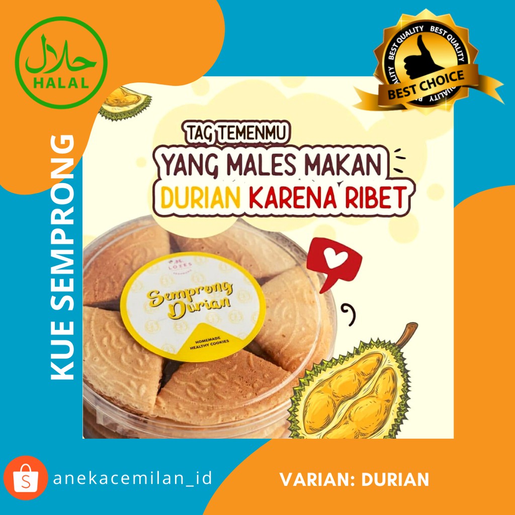 

Kue Semprong kekinian varian durian duren mantap