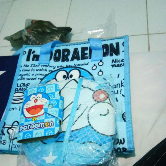 Laundry Bag Keranjang Baju Lipat Doraemon
