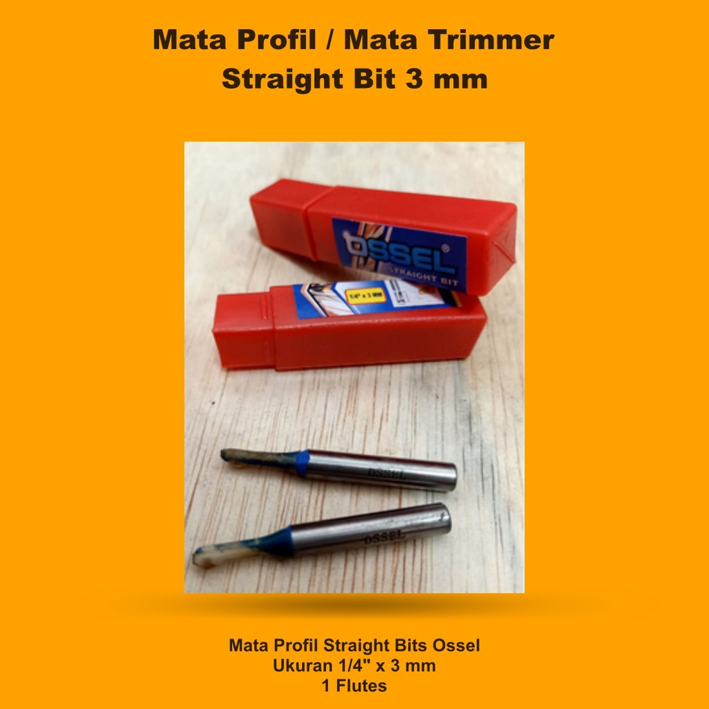 Mata Profil Mata Trimmer Straight Bit 3 mm Mata Profil Kayu Mata Ukir Kayu