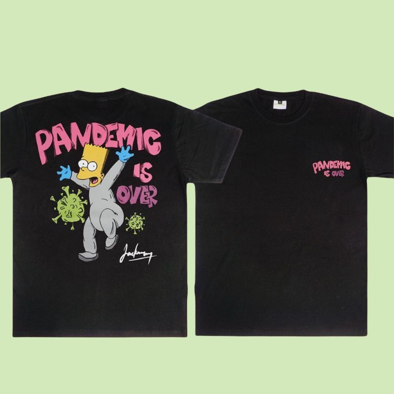 T-shirt pandemic is over/kaos atasan pria wanita