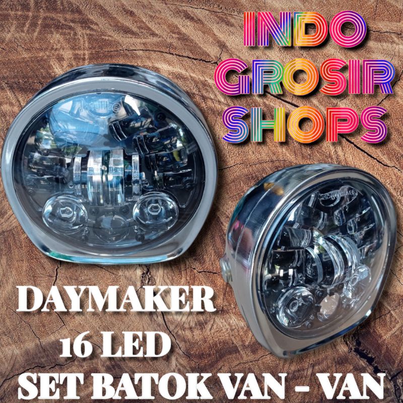 Daymaker 16 led original set batok van van pres cocok cb 100 racing cb125 gl 100 gl pro gl max ￼￼￼￼￼